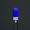 Lapis pendant arranged vertically with Greek Key setting below the stone