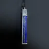 Side profile of lapis lazuli pendant showing stone and silver depth
