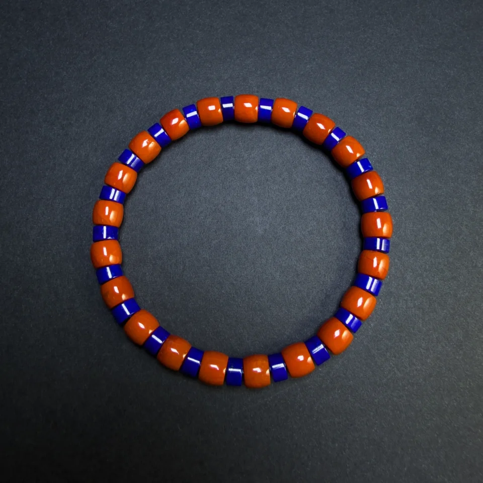 Imperial Lapis Lazuli and Southern Red Agate Bracelet