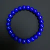 Natural lapis lazuli barrel bead bracelet arranged in a circle